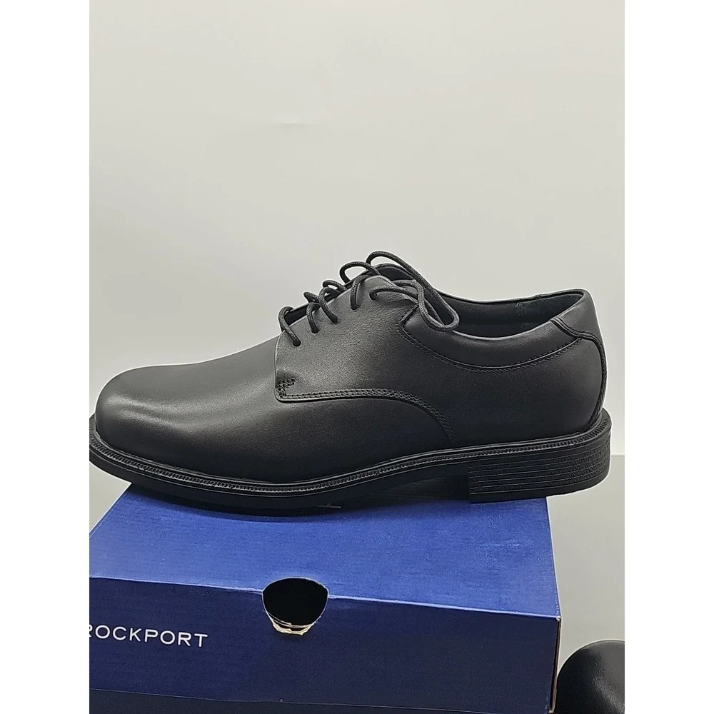 Rockport Men's Margin Oxford‎ Dress Shoe Black Size 9XW New